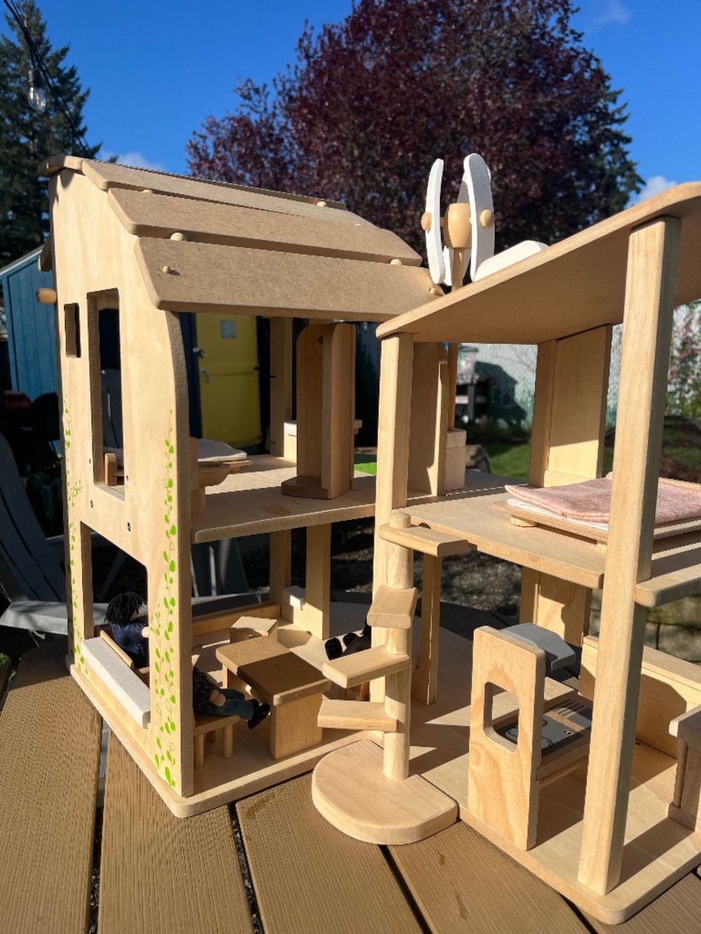 Plan Toys Wooden Doll House and Accessories